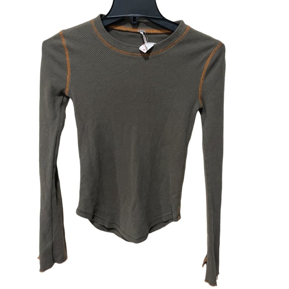 Free People Zipper Cuff Thermal Size XS - Picture 9 of 11